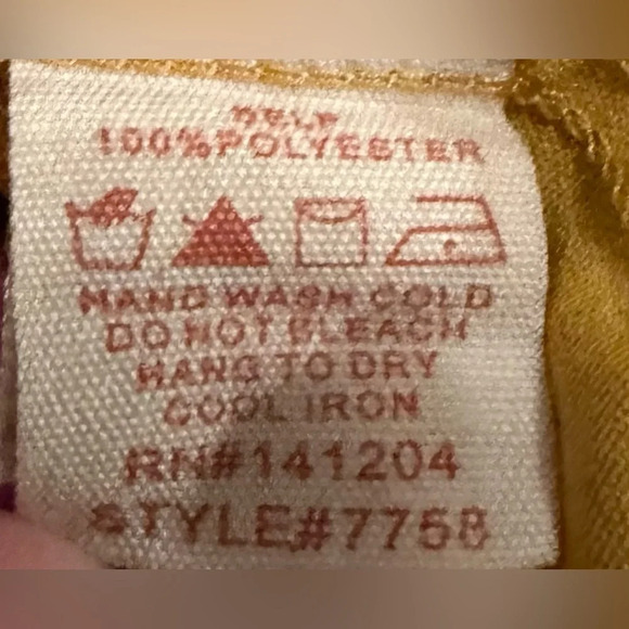 Hem & thread mustard tank top size M - Picture 5 of 5